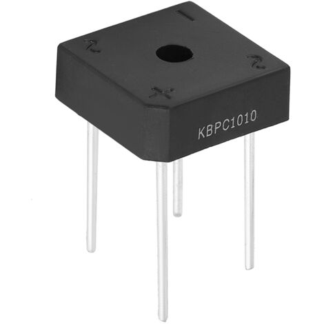 Pont redresseur, Pont redresseur 10 A 1000 V pour Circuits électroniques industriels, appareils ménagers, réparation de projets électroniques à Large Gamme (5 Pieces) (1/5)