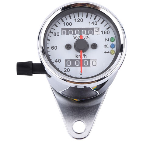 Compteur kilométrique universel pour moto, indicateur de vitesse, signal KM/H, argent