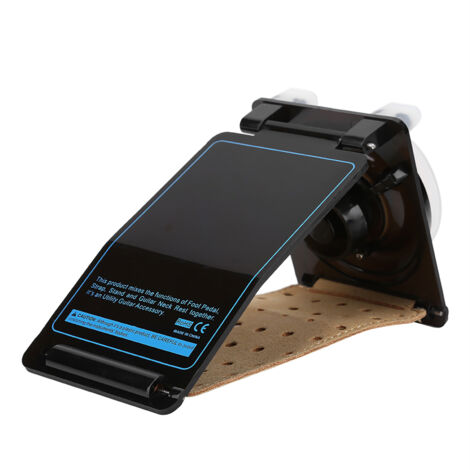 Support De Guitare Repose-pied - Réglable En Aluminium - Pour Guitare Classique Ou électrique - Noir - Portable