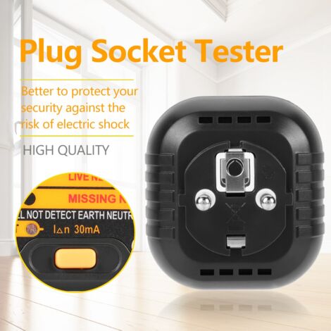 Testeur De Prise Électrique PM6860DR – Contrôle Automatique RCD & Prises EU, Sécurité Électrique Maison