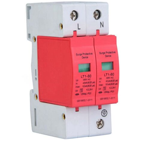 Protection contre la foudre surtension AC protecteur de surtension 2p (2p80ka)