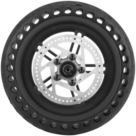 Xiaomi M365 scooter électrique nid d'abeille pneu à plat roue arrière, moyeu de roue arrière, combinaison d'installation de disque de frein à disque (1/5)