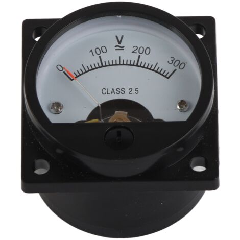 Voltmètre Analogique AC 0-300V - Cadran Rond, à Aiguille, Pour Tableau De Bord Ou Installation Fixe, Marque Uxcell