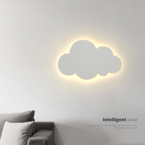 Applique murale moderne pour l'intérieur - abat - jour en acrylique avec LED intégrées - changement de lumière tricolore