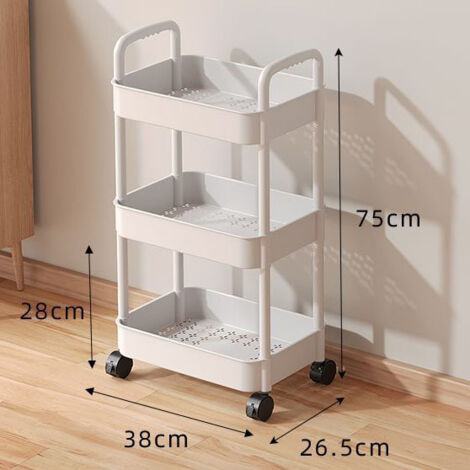 Caisson Mobile Avec Tiroirs Verrouillable - 85 Kg - 5 Roulettes - Poignées Colorées B à Prix