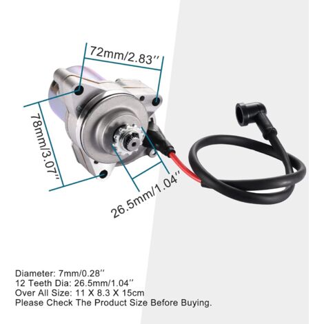 Démarreur électrique Moteur Moteur Mount 3 Boulons Fits 4-Stroke Quad
