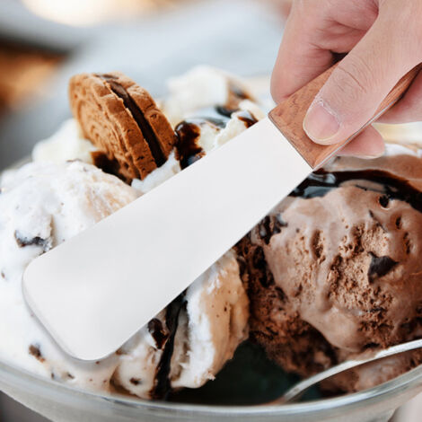 Pelle à glace commerciale auto-fondante, cuillère à glace, pelle à glace frite, pelle dure à glace à la rose faite à la main (1/5)