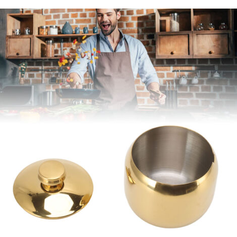 XLKJ Pot à Épices INOX Récipient D'assaisonnement Rangement