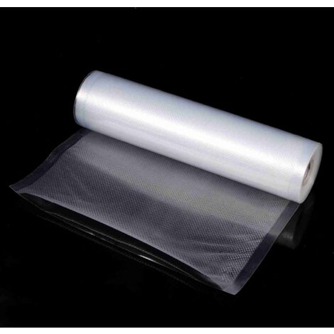 Rouleau sous vide alimentaire, sac sous vide alimentaire, compatible avec diverses machines de mise sous vide, 20 cm x 500 cm,