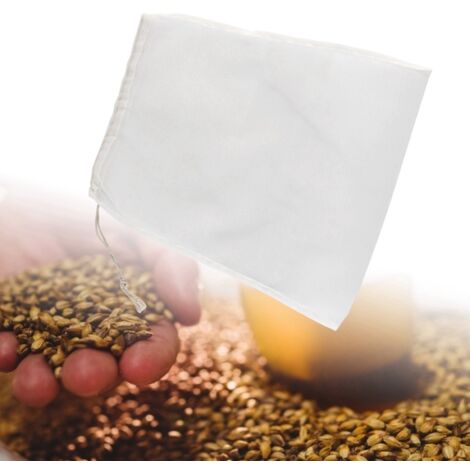 100 Sacs De Brassage En Maille - Taille 20x30 Cm, Qualité Alimentaire, Réutilisables - Pour Bière, Vin, Confitures, Kéfir - 11