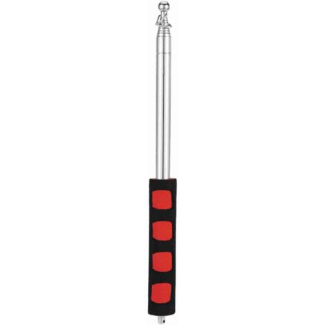 Mât de drapeau télescopique d'extérieur en acier inoxydable de 2 mètres pour mât de drapeau des enseignants, pointeur d'enseignement, bannière de guide touristique, mât de drapeau de 79 pouces