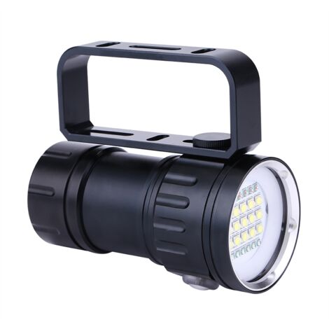 IPX8 18000lm 500M lampe de poche de plongée lampe étanche Camp extérieur