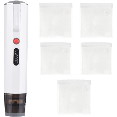 Pompe à Air électrique 3.7 V -55 à 65 KPA Degré de Vide Extracteur Sous Vide Portatif Machine de Scellage Sous Vide Multi-usages Petit Compresseur électrique de (Blanc)