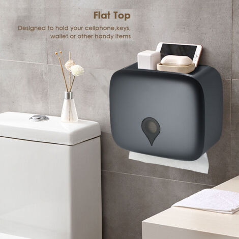 EDHAS Porte-Serviettes Bois Massif – Distributeur Serviettes Table Cuisine, Style Campagne Naturel