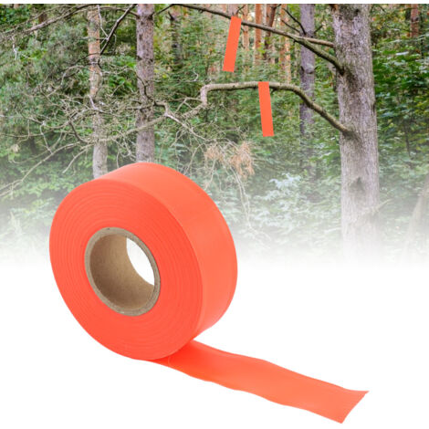Rouleau de ruban d'avertissement de camping haute visibilité (orange) (1/5)