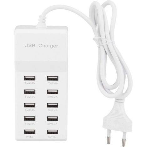 Chargeur Mural 4 Ports USB Avec Fiches UK/US/EU - Adaptateur De Voyage Universel, 5V, Pour Téléphone Et Tablette