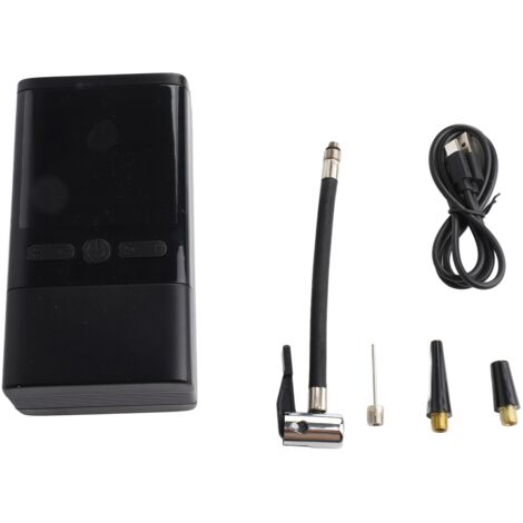 Compresseur à Air Portatif 4000mAh Gonfleur Pneus Voiture sans Fil Mini Pompe avec Lumière LED Affichage Numérique et Port C USB Electrique Compresseur pour Voiture, Moto, Vélo, Balle (1/5)