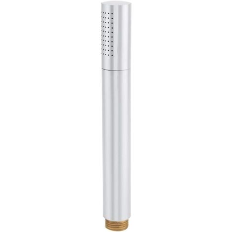 Pommeau de Douche à Main, Matériau en Cuivre, Poli, Prise Confortable, Détachable, Réutilisable, Filetage G 1/2, 19,2 2,4 2,4 Cm, pour Salle de Bain