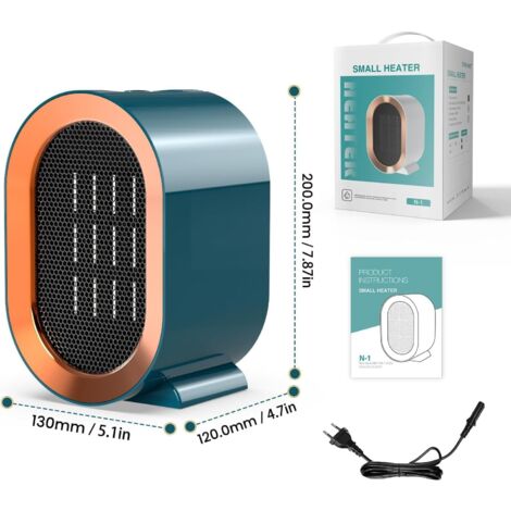 Mini Radiateur Mini radiateur électrique à économie d'énergie 1500 W avec deux modes