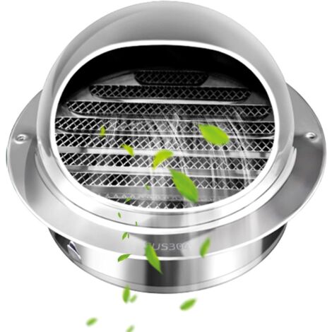 Grille D'aération Intérieure Blanche 75 Mm - Pour Salle De Bain, Cuisine, Bureau | Montage Mur Ou Plafond