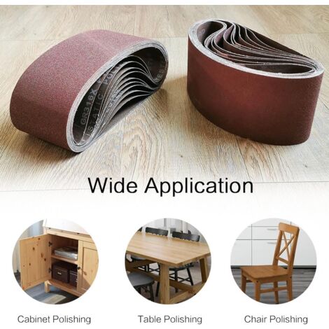 Ponceuse à Bande 5 Bandes Abrasives Silverline 75x457mm Grain 60 - Corindon Pour Bande 75x457mm Silverline