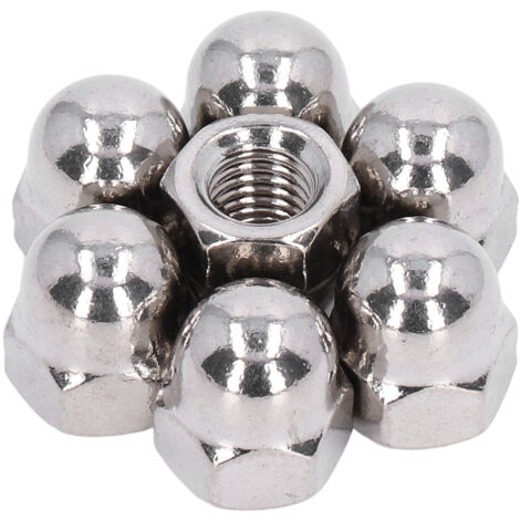 Lot De 150 écrous Hexagonaux à Chapelle Acier Inoxydable - Assortiment De Tailles, Usage Général