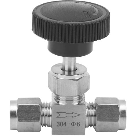 Vanne à Aiguille 3/8 6000 PSI En Acier Inoxydable 316 – Robinet Haute Pression Pour Systèmes Hydrauliques