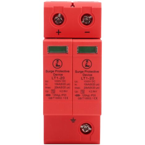 Dispositif de protection contre les surtensions domestiques, DC1000V 2P 10KA20KA (1/5)