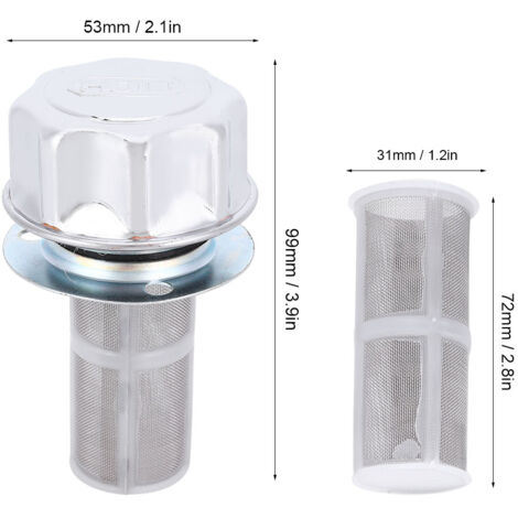 Duokon Vanne 2Pcs 1/8 'NPT MPT en laiton Valve de remplissage de réservoir de compresseur d'air