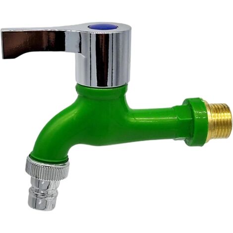 Robinet de salle de bain en PP, robinet de lavabo, robinet de meuble-lavabo 2,0 Mpa, mitigeur de lavabo, robinet de lavabo mural 1/2" - Vert