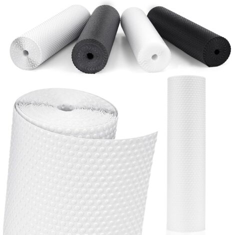 Tapis de tiroir antidérapant, revêtement plastique pour étagère de réfrigérateur, protection pour meubles de camping, tapis sous l'évier de cuisine (transparent/50 cm x 500 cm)