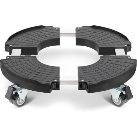 Support à plantes sur roulettes, réglable Ø 40-50 cm, capacité de charge 200 kg Chariot à pots d'intérieur Support à plantes et étagère à plantes, base pour plantes, parasol, panier (1/5)