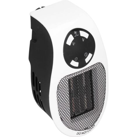 Mini chauffage noir et blanc 500 W avec protection contre la surchauffe, température constante automatique, pas de consommation d'oxygène, chauffage rapide, pour la maison, etc. (220 V)
