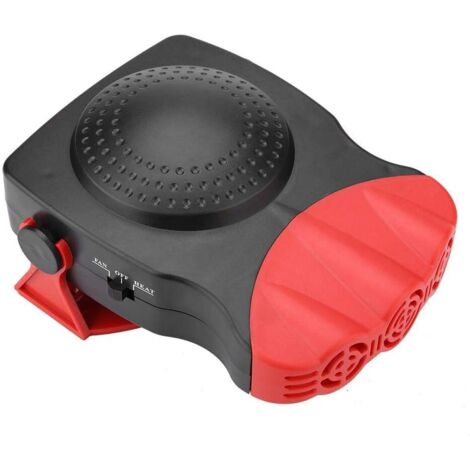 Chauffage de voiture, ventilateur de chauffage de voiture 12 V 150 W, ventilateur de chauffage de voiture, dégivrage de vitre de pare-brise de voiture, chauffage en céramique rouge dentelé