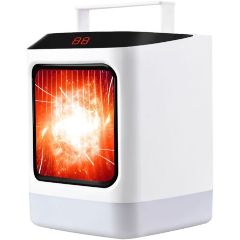 Mini radiateur électrique, ventilateur de bureau Portable, chauffage, maison, bureau, réduction du bruit, prise ue