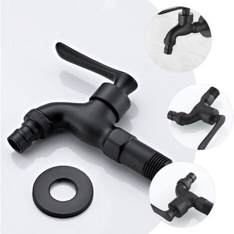 Novaservis Robinets d'angle - Robinet de machine à laver avec entretoise 3/4 x 3/4 x 3/4, chromé CF3019