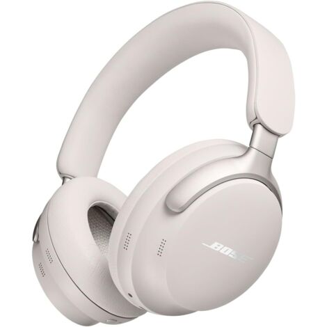 Écouteurs Bluetooth sans fil, compatibles avec l'audio spatial, réduction du bruit par-dessus l'oreille, microphone intégré et jusqu'à 24 heures d'autonomie (blanc) (1/5)