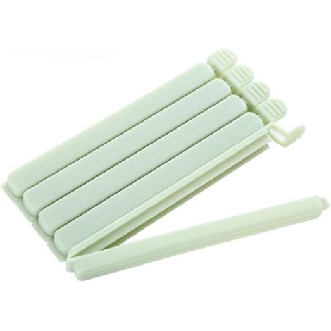 Lot de 20 grandes pinces alimentaires en plastique robuste de 15 cm de long pour collations, café, maison, cuisine, voyage, camping (1/5)
