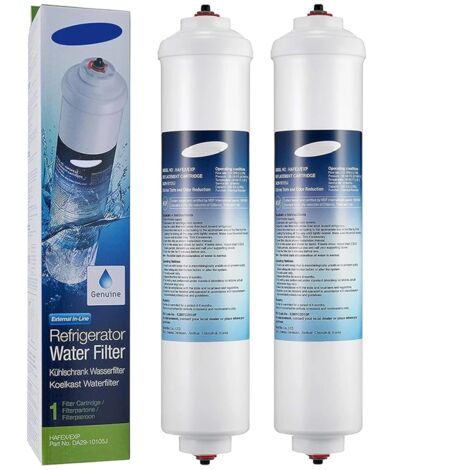 2 Pièces Filtre à eau pour réfrigérateur-congélateur DA29-10105J, compatible avec Samsung — DA29-10105J, DA99-02131B, HAFEX/EXP, style américain, DA2010CB