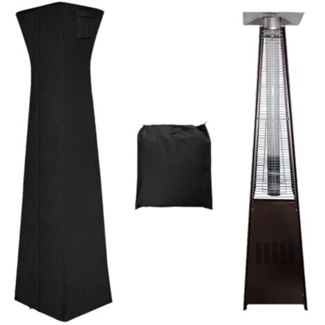 Housse pour chauffage de terrasse de style pyramide, 91 pouces — Housse imperméable avec fermeture éclair pour chauffages d'extérieur , 91 po (H) x 22 po (1/5)