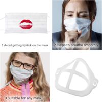 5 Supports Buccaux En Silicone 3D Pour Masque - Respiration Facile, Anti-buée, Protection Maquillage | Qualité Alimentaire