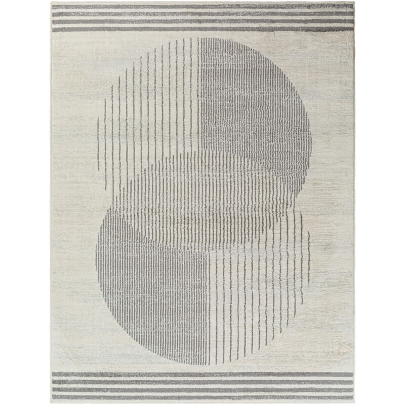 SURYA Tappeto Salotto a Pelo Corto Soggiorno Scandinavo Hygge Beige e  Grigio 120 x 170 cm