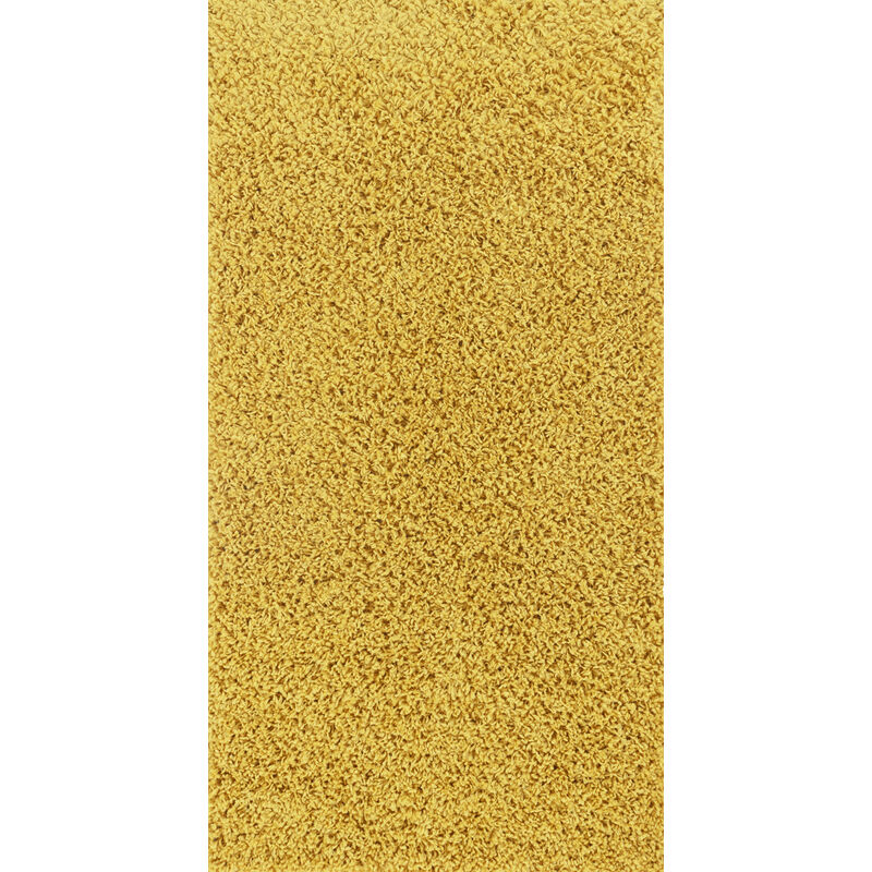 SURYA Tappeto Salotto a Pelo Lungo Soggiorno Shaggy Unicolore Chic Giallo 80  x 150 cm