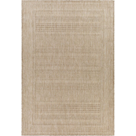 Tappeto In Juta Naturale Kansas - Per Esterni E Interni, 80cm Rotondo, Resistente A UV E Intemperie