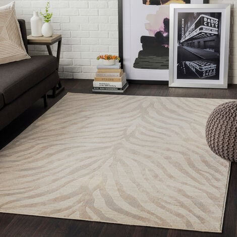 Alfombra de pelo corto Life (Beige, 120 x 80 cm, 100% poliéster)