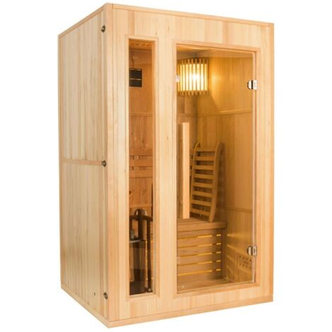 Sauna a vapore 2 posti Zen con stufa Harvia (1/5)