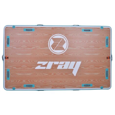 Piattaforma galleggiante gonfiabile - AirDock 10'6 Zray 305x183x15cm (10'6 x72 x6)- 14 impugnature - Superficie 2,6m2 ZRAY - PB-ZADK106