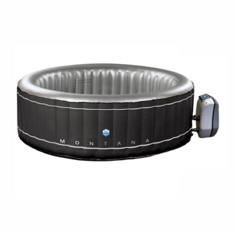 NETSPA - SP-MTA165D - Aufblasbarer Whirlpool Montana - Schwarz - Rund - 6 Sitze - 2022