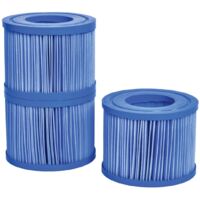 Set mit 3 Netspa Spa-Filterpatronen /Reinigung/Erhaltung der Spa-Wasserqualität - Kompatibel mit Netspa Spas SAUF Vita Premium