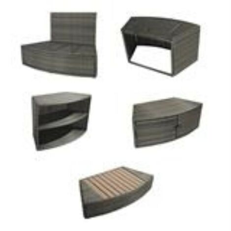 Mueble de Spa semirrígido Octopus Netspa PVC trenzado - Diámetro exterior total 290cm - Conjunto de 5 módulos